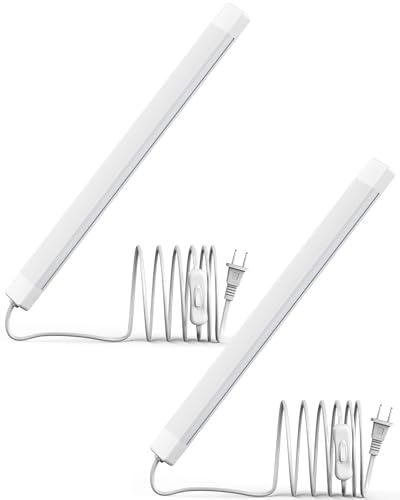 ASOKO 16 Inch Under Cabinet Lights,Plug and Play Under Counter Lighting,6000K Cool White with 700LM...