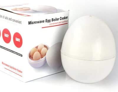 Egg Boiler, Egg Cooker Easy 4 Eggs Microwave Boiler Rapid Egg Cooking Appliances