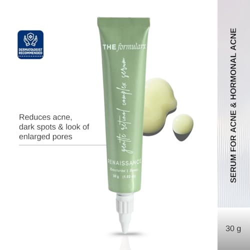 Image of The Formularx 0.1% Retinol + 0.5% Granactive Retinol Gentle Complex Serum With Niacinamide & Bakuchiol | For Acne, Acne Marks, Dark Spots, Wrinkles, & Pores | Anti Aging & Brightening Face Serum | 30G