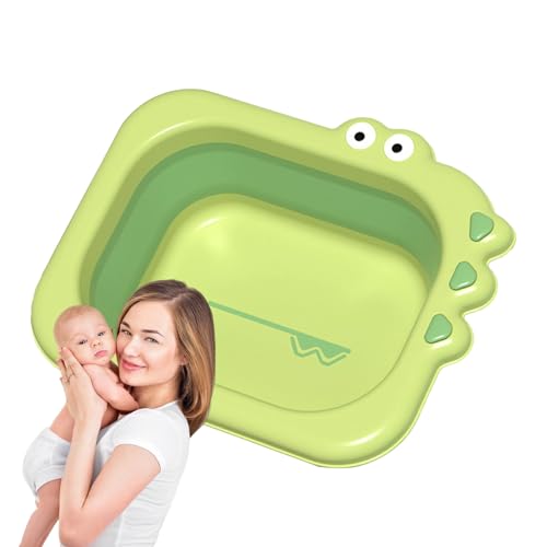 Kumprohu Wash Basin - 2.5L Folding Wash Bowl Washing Face Foot Basin,Cartoon Multi-Purpose Washbasin Wash Basin, Bath Basin Tubs for Babies