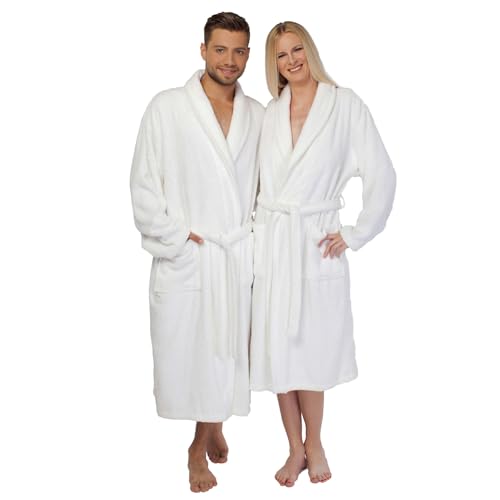 Peignoir de bain confortable en coton éponge résistant aux lavages