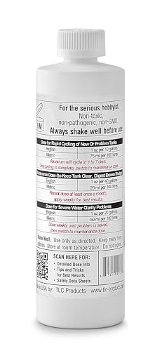 Image of TLC Products StartSmart Complete Freshwater Aquarium Cycle Starter & Beneficial Nitrifiers, Supports Clear Water & Biofiltration, Reduces Excess Sludge, 12 oz (355 ml) (Pack of 2)