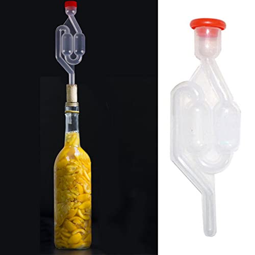 Yaasier Bonde de Fermentation, 2 pièces Tubes de Fermentation en Plastique, Anti-Retour en Plastique à Sens Unique pour la Fermentation du vin de bière à Domicile - Image 4