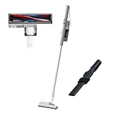 [山善] 掃除機 コードレス 軽量 980g スティック ハンディ 一人暮らし 充電式 サイクロン 自走式 パワーブラシ搭載 強力吸引 グレージュ ZSP-L160(GB)