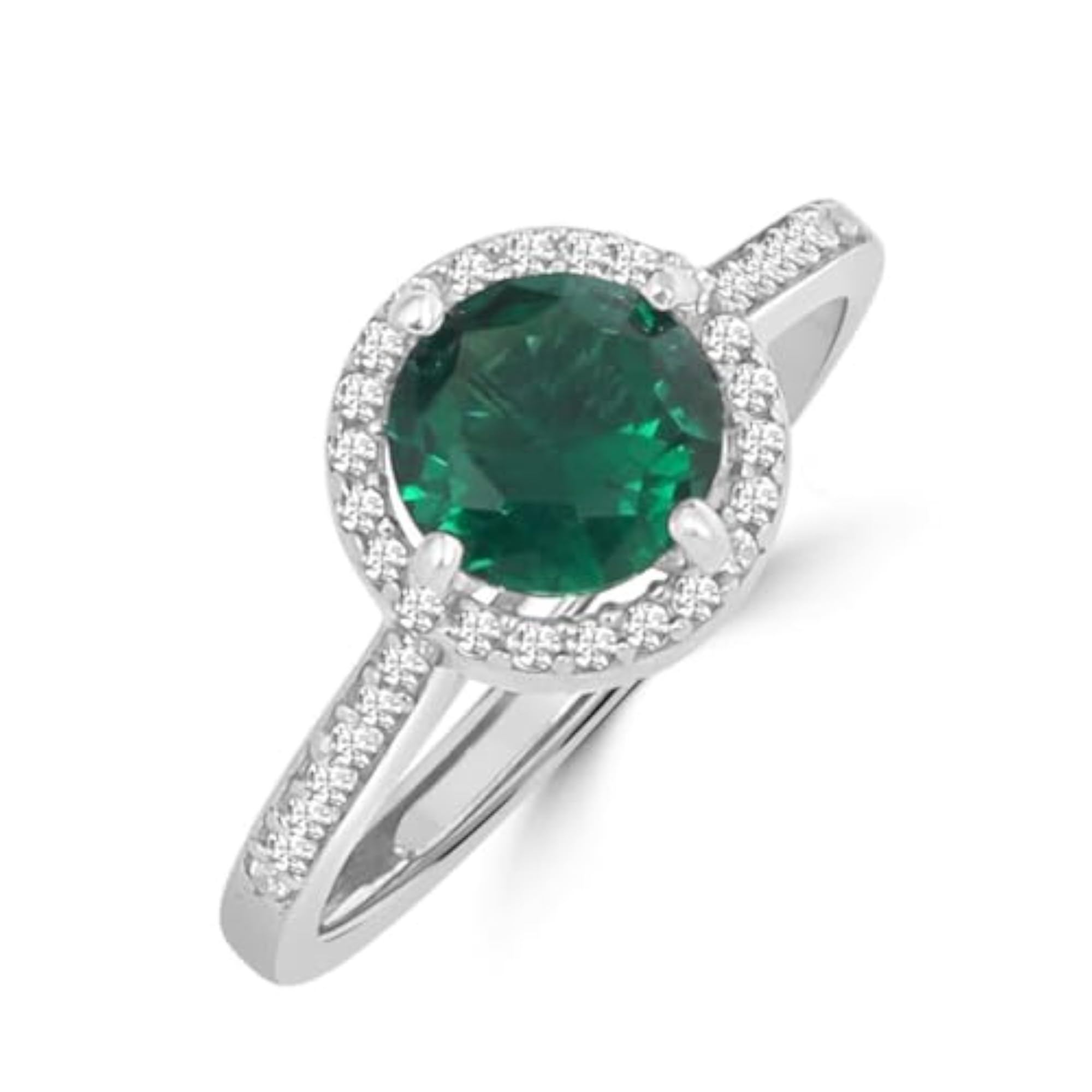 Women's 925 Sterling Silver Rhodium Plated Ring, Gift for Her