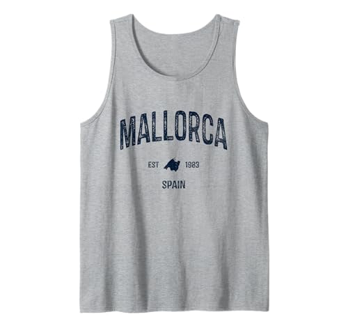 Vintage Mallorca Island Spain Summer Vacation Beach Majorca Tank Top