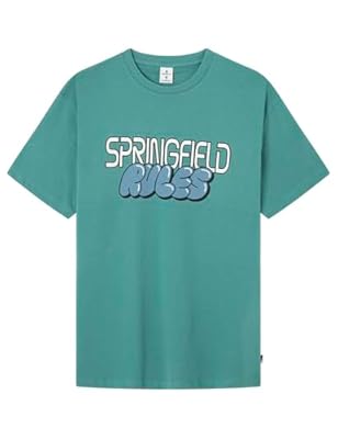 Springfield Camiseta Rules  Verde Abeto  S para Hombre