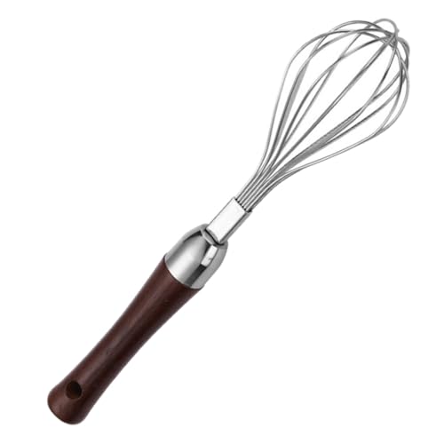 GRIRIW Batidor De Mano De Acero Inoxidable Con Mango De Utensilio De Cocina Para Batir y Mezclar Para Repostería y Horneado