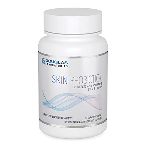 Douglas Laboratories Skin Probiotic+ | Shelf Stable Probiotic to Protect and Hydrate Skin and Scalp | 30 Vegetarian Acid-Resistant Capsules