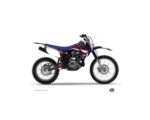 Kit déco moto cross Techno Yamaha TTR 125 rouge contre la décoloration des carénages abîmés