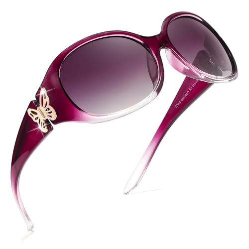 SIPHEW Polarised Sunglasses Womens Trendy Ladies Sunglasses with ...