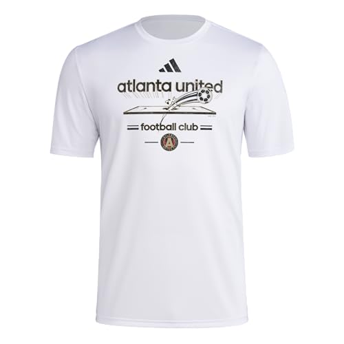 adidas Men's Atlanta United FC Vintage World Pre-Game Short Sleeve T-Shirt