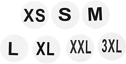 Sizing Stickers - 3500-Piece Size Labels, Adhesive Apparel Circle Stickers, Clothing Stickers, Retail Size Stickers, for Shop, T-Shirt, Coat, Assorted ...