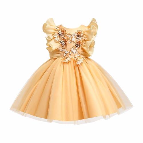 Robe bouffante sans manches pour fille tenue élégante de fête