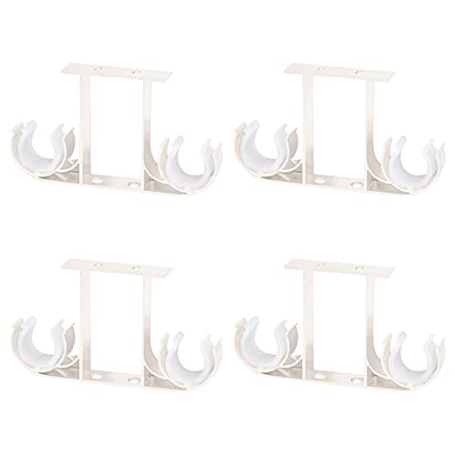 Barras de Cortina Doble Blanca Marca UFURMATE