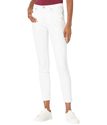 True Religion Women's Halle Mid Rise Super Skinny Fit Jean, Optic White, 30