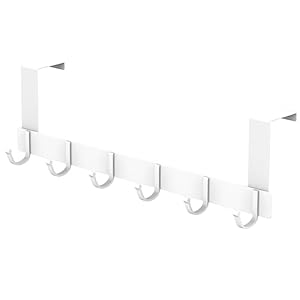 Nutabevr Weißer Türhaken mit 6 Haken