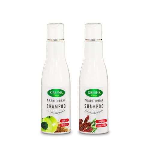 Traditional Amla & VettiVer Shampoo (200ml) + Traditional Shikakai & Curry Leaf Shampoo (200ml) | Smooth & Strong Hair