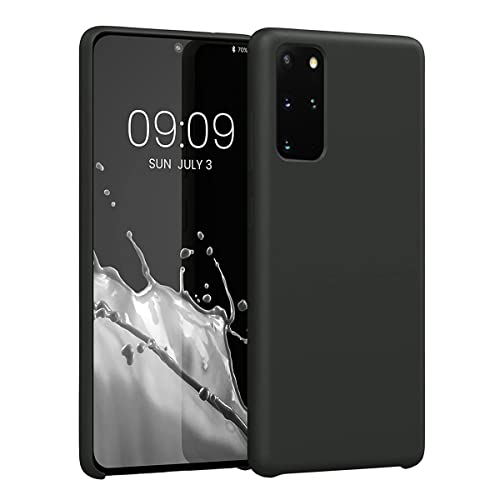 Image of LIRAMARK Liquid Silicone Soft Back Cover Case for Samsung Galaxy S20 Plus / S20 Plus 5G (Black)