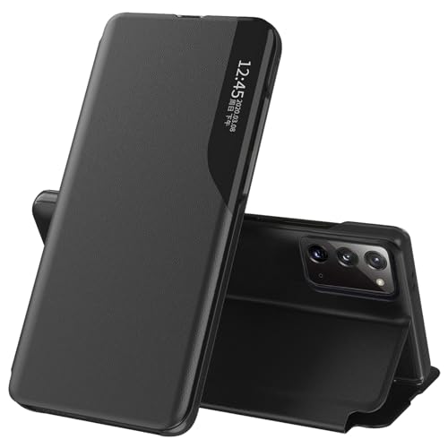 Coque de protection pour Samsung Note 20, étui S View noir à rabat idéal pour le bureau