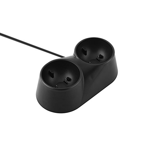 Cargador Dual Dock, Soporte para Play Station PS4 Playstation 2 Carga Coaxial 2 3 (ps2 ps3) Mandos Remotos Premium VR