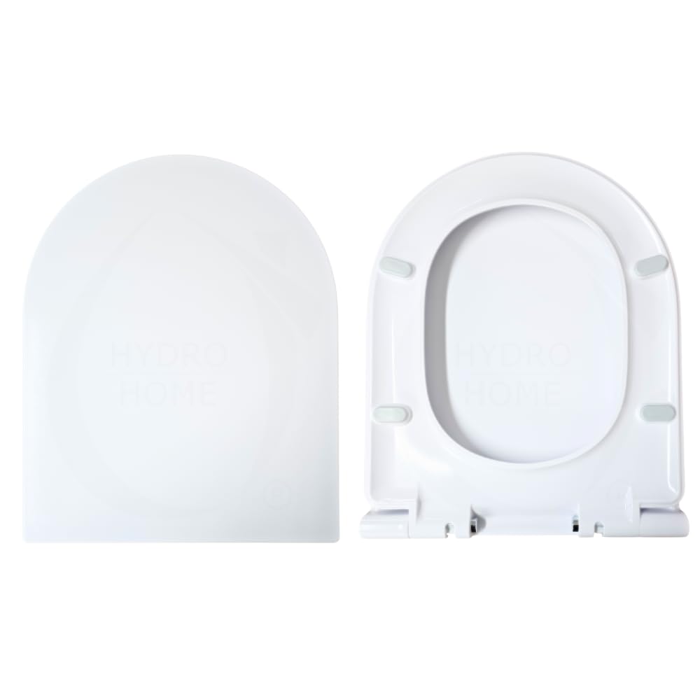 Copriwater compatibile con Like GSG fissaggio dall'alto Soft Close e Sgancio Rapido termoindurente bianco by HYDRO HOME