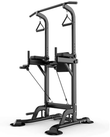 Power Tower Pull-Up Station Multi-Function Power Rack with Backrest