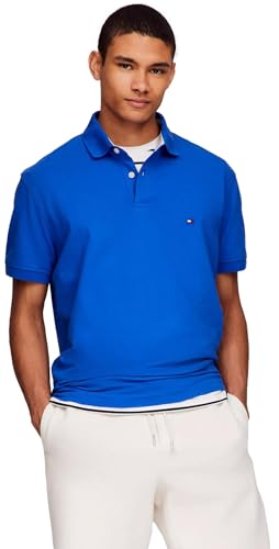 Image of Tommy Hilfiger Men's Short Sleeve Cotton Pique Polo Shirt in Regular Fit 2024 Collection