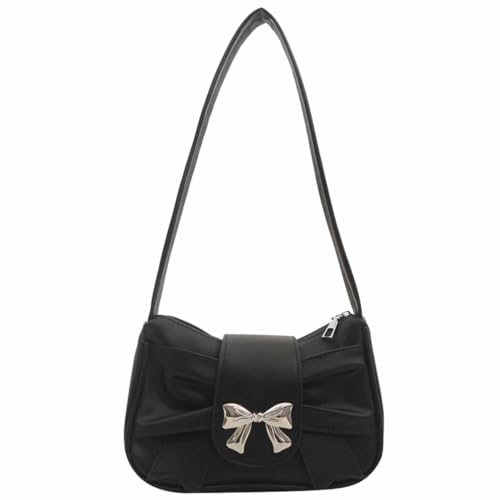 Bolso hombro mujer hobo negro Y2k piel