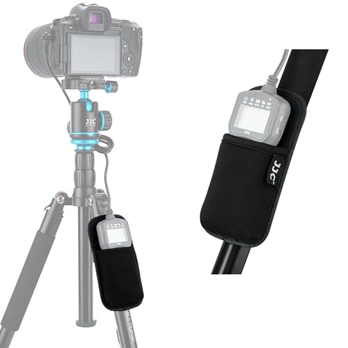 JJC JC Neopren-Halterung mit Riemen am Stativ für Kamera, Fernbedienung, Cotrol-Fernauslöser und andere kleine Geräte, Montage auf Stativbein, Lichtständer, Fotografie-Leiter