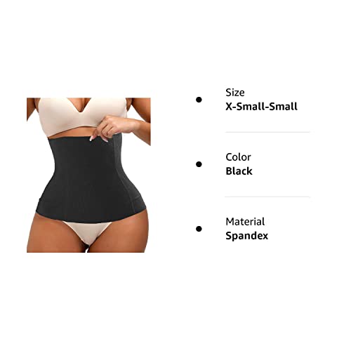 Postpartum Belly Band Postpartum Belly Wrap Belly Shaper Post Partum Waist Trainer Tummy Stomach Compression For Women (Black, Xs/S) #TOP6