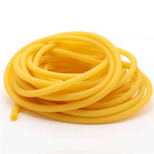 flexiable rubber Rubber Band High Elastic Latex Tube Skin Infusion Auscultation Measurement Blood Pressure Tubes 1 Meter yellow drain elastic (Color : ID 12mm x OD 17mm, Size : 1 meter)