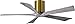Matthews IR5H-BRBR-BW-52 Irene Indoor/Outdoor Damp Location 52" Hugger Ceiling Fan with Remote & Wall Control, 5 Wood Blades, Brushed Brass