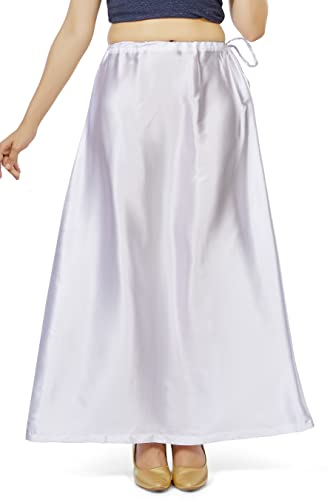 Image of Madhu Fashion Women's Satin Saree Petticoat Saree Underskirt
