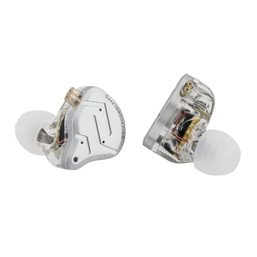 LINSOUL KZ ZSN PRO 2 Moniteur intra-auriculaire, pilote hybride 1BA+1DD, casque HiFi IEM, écouteurs filaires, câble amovible plaqué argent de 0,75 mm 2 broches pour audiophiles (argent, avec - Les Beatles, Paul McCartney, John Lennon, RIngo Starr, George Harrison LINSOUL KZ ZSN PRO 2 Moniteur intra-auriculaire, pilote hybride 1BA+1DD, casque HiFi IEM, écouteurs filaires, câble amovible plaqué argent de 0,75 mm 2 broches pour audiophiles (argent, avec – Image 4