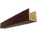 Ekena Millwork BMHH3C0120X100X096PE 3-Sided (U Hand Hewn Endurathane Faux Wood Ceiling Beam, 12"W x 10"H x 8