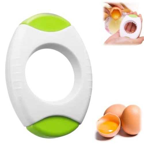Egg Shell Opener 2025 New Egg Separator for Raw Eggs, Quickly Cuts Off The Top of The Egg Shell Egg Shell Scissors Egg Shell Opener Kitchen Tool for Cooking Enthusiasts (1, Green)