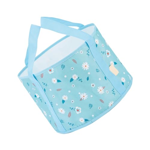 Bañera plegable para pies mediana portátil azul