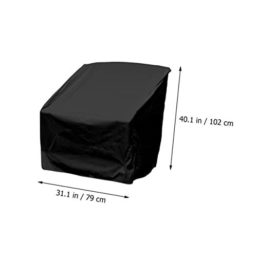 Housse de mobilier jardin noire imperméable Oxford extérieure
