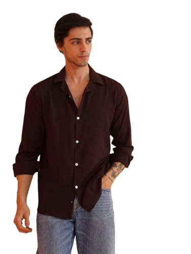 Indian Needle Lapel Collar Casual Shirt for Mens