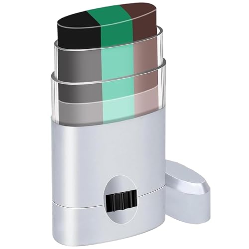 Army Face Paint, Camo Face Paint, 3 Color Face Paint Sticks, Non-Toxic Waterproof & Sweat-Resistant for Hunting, Military Training, Halloween Decor, Fancy Dress and Outdoor Activities