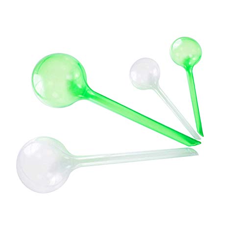 Mike pups Plant Automatic Watering Plastic Bulbs Set - Includes Two Large Watering