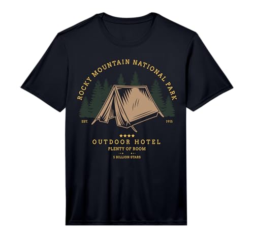 Mens Rocky Mountain National Park Tent Camping Men & Women...