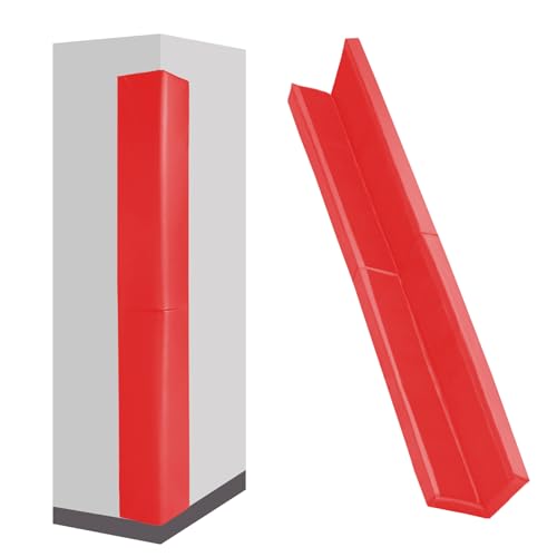 Image of Wall Corner Padding Red Wall Corner Guards Heavy Duty Wall Corner Edge Protector Wall Cushion Mats Waterproof Durable 2 Sides Wall Corner Pads for Safety