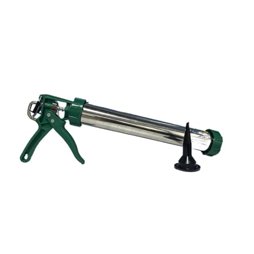 FOKOCALI Manual Sausage Caulking Gun, 20 oz, 18:1 Thrust, Green Caulking Tool Gun, Caulk Gun No Drip, Hand Caulking Guns