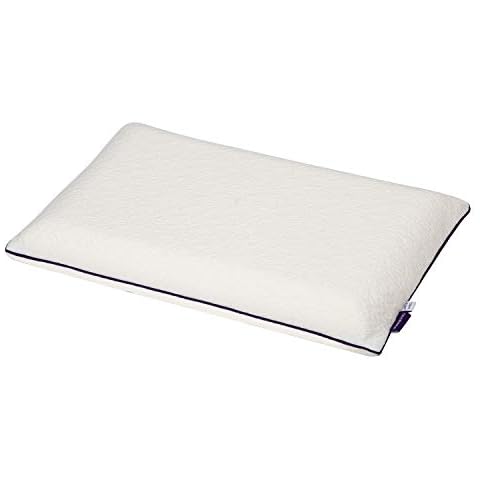 ClevaMama ClevaFoam Baby Cushion Prevent Flat Head Syndrome Breathable for 0 - 12 months - White 23x40 cm Cover