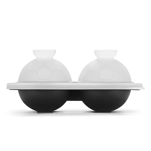 ACOOKEE Silicone Soccer Ball Ice Cube Mold Fun Shapes, Novelty Soccer Gifts, 2.2" Large Craft Round Sphere Ice Ball Molds For Game Day, Whiskey, Cocktails, Bourbon - Image 6