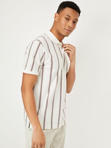 Image of Max Men Striped Polo T-Shirt