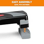 JungleA 31" Aerobic Step Platform, 3 Levels Adjustable Height Steppers For Exercise at Home Gym, Cardio Workout Step Platform Bench, 4 Stackable Risers, Non Slip Fitness Stepper Up Box, - Image 4