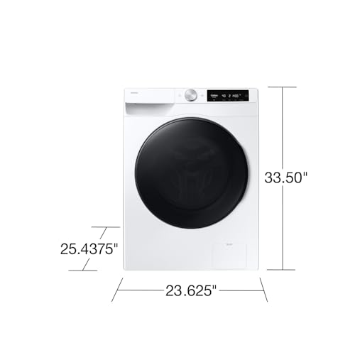 Image of Samsung 2.5 Cu. Ft. Compact Smart Front Load Washer with AI Smart Dial, 30 Min Super Speed Wash, Steam Clean, Energy Star Certified, Space-Saving Design, White, WW25FG6B34BEA2